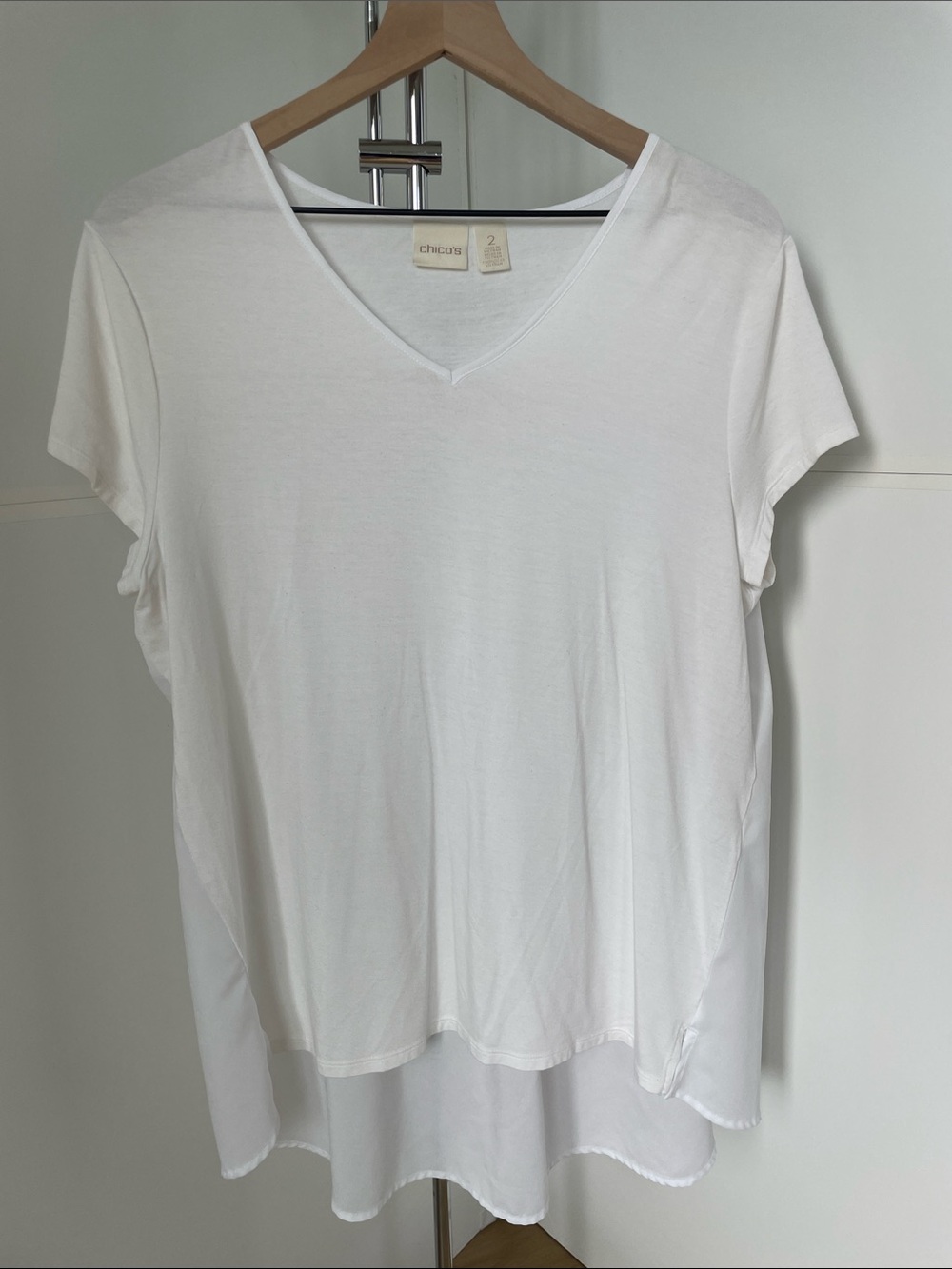 Women’s Chico’s White top. Size 2